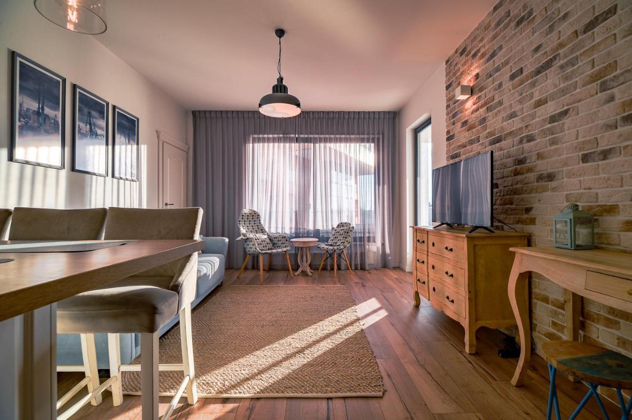 Citystay Brabank Apartament Nad Motlawa Danzig Exterior foto